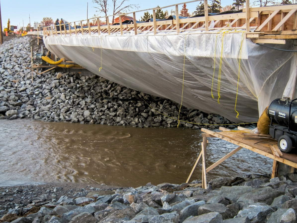 Reconstruction du pont en béton de Saint-Jean-Port-Joli | Chaudière-Appalaches Interprojet Construction | Entrepreneur général en génie civil et bâtiment au Québec