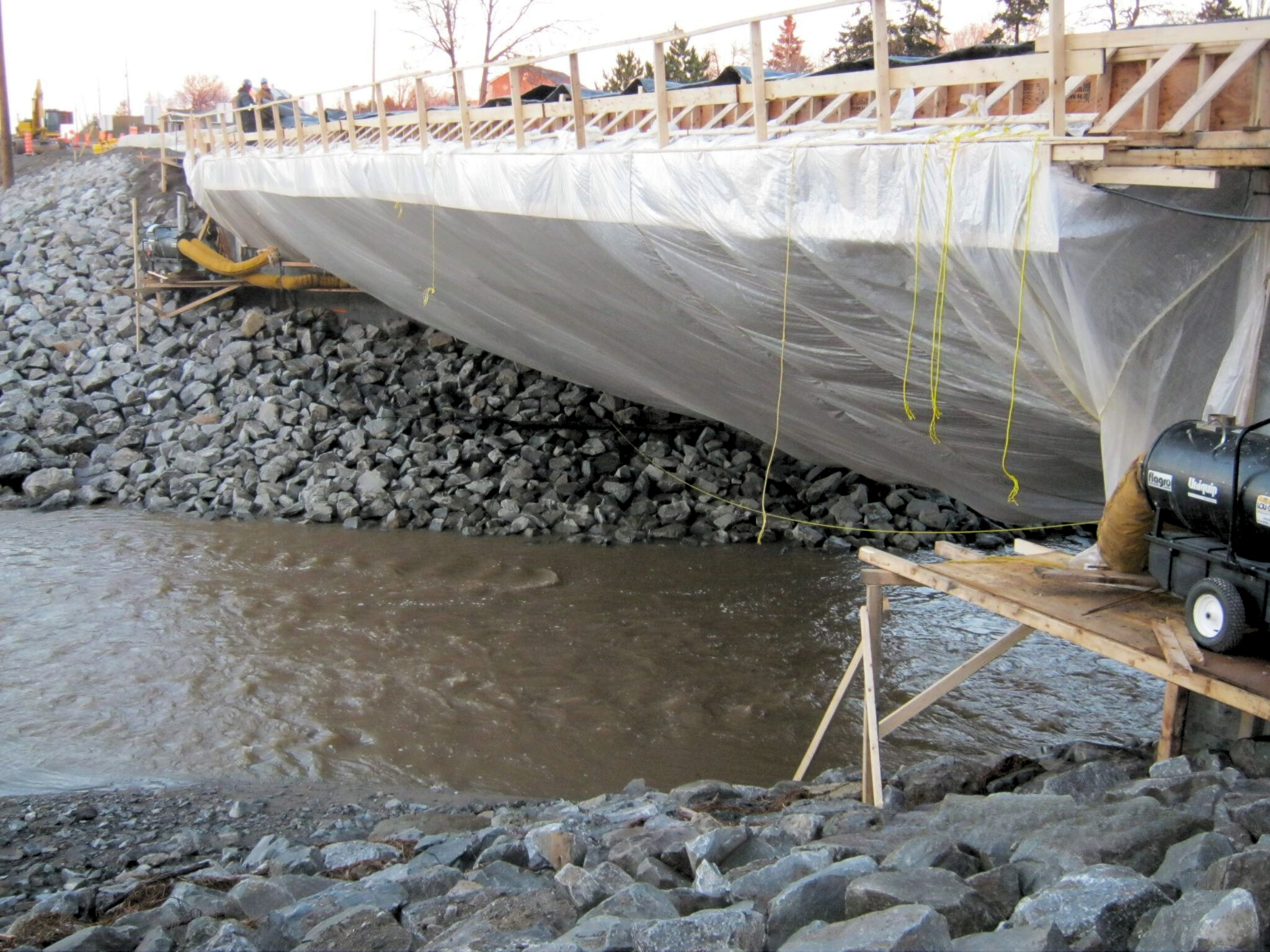 Pont en béton – Saint-Jean-Port-Joli Inter-Projet Construction | Entrepreneur général en génie civil et bâtiment au Québec