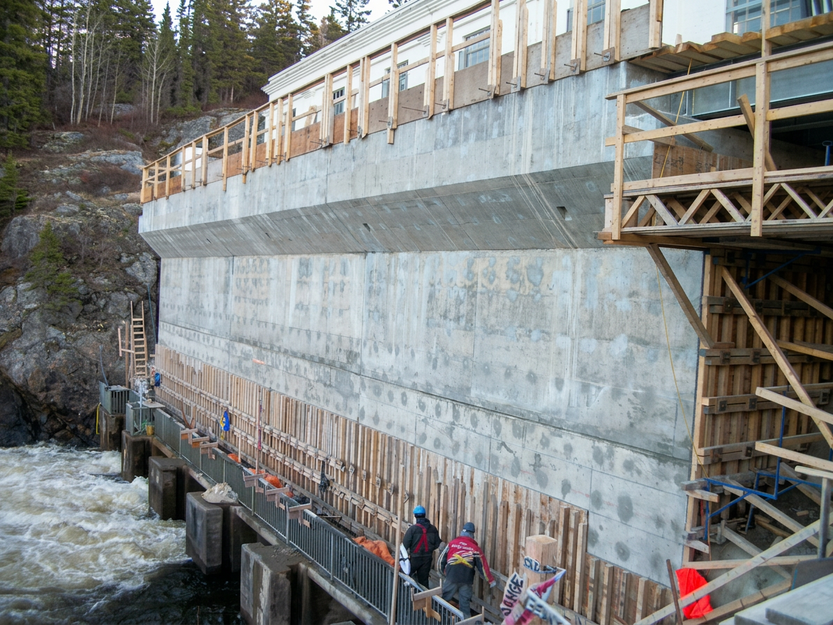 Mise aux normes barrages Pibrac-Est et Ouest | Saguenay Interprojet Construction | Entrepreneur général en génie civil et bâtiment au Québec