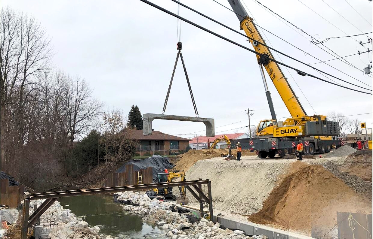 Réfection du pont – Sainte-Anne-de-Sabrevois Inter-Projet Construction | Entrepreneur général en génie civil et bâtiment au Québec