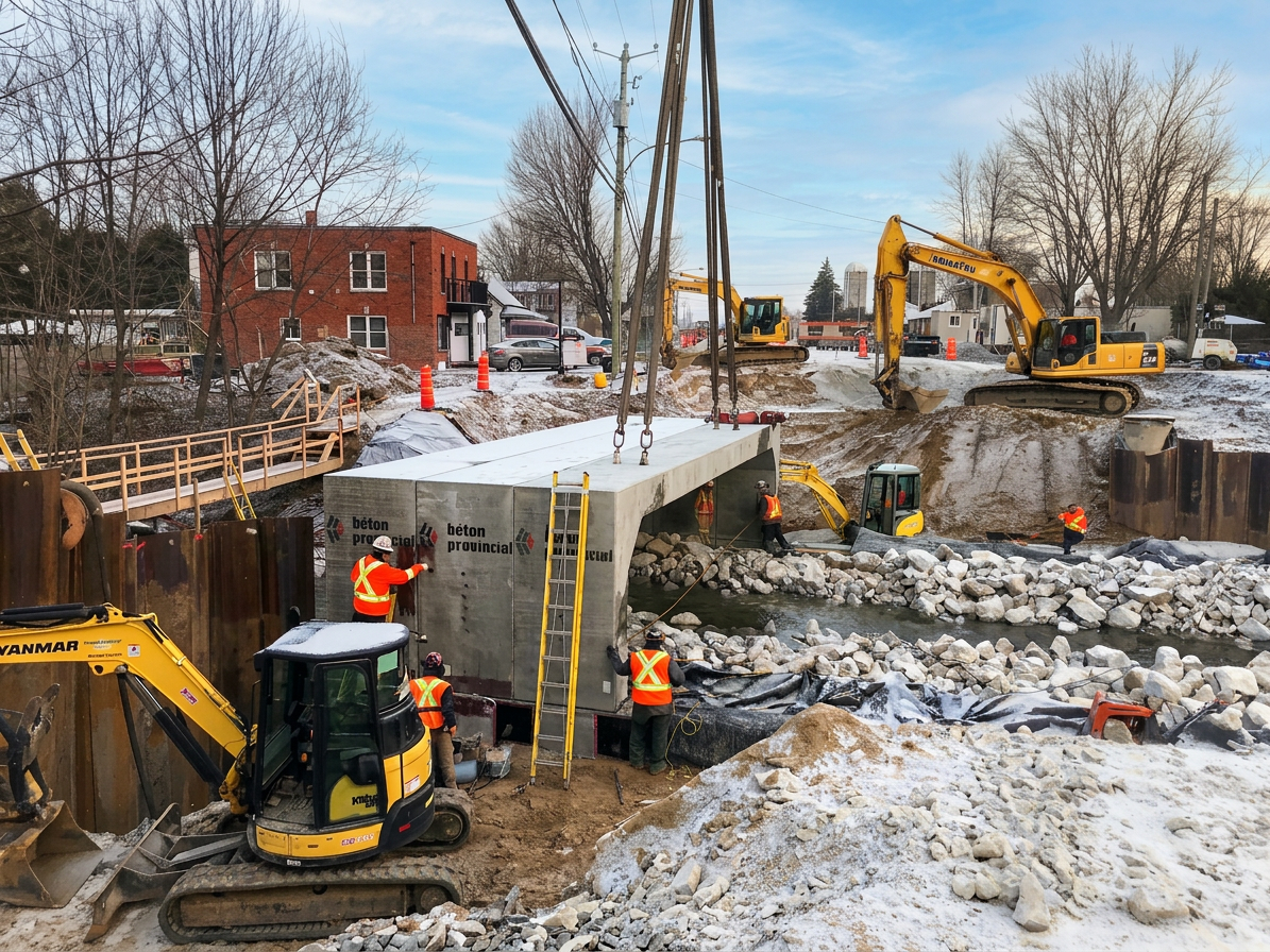 Réfection du pont Jones | Sainte-Anne-de-Sabrevois Interprojet Construction | Entrepreneur général en génie civil et bâtiment au Québec