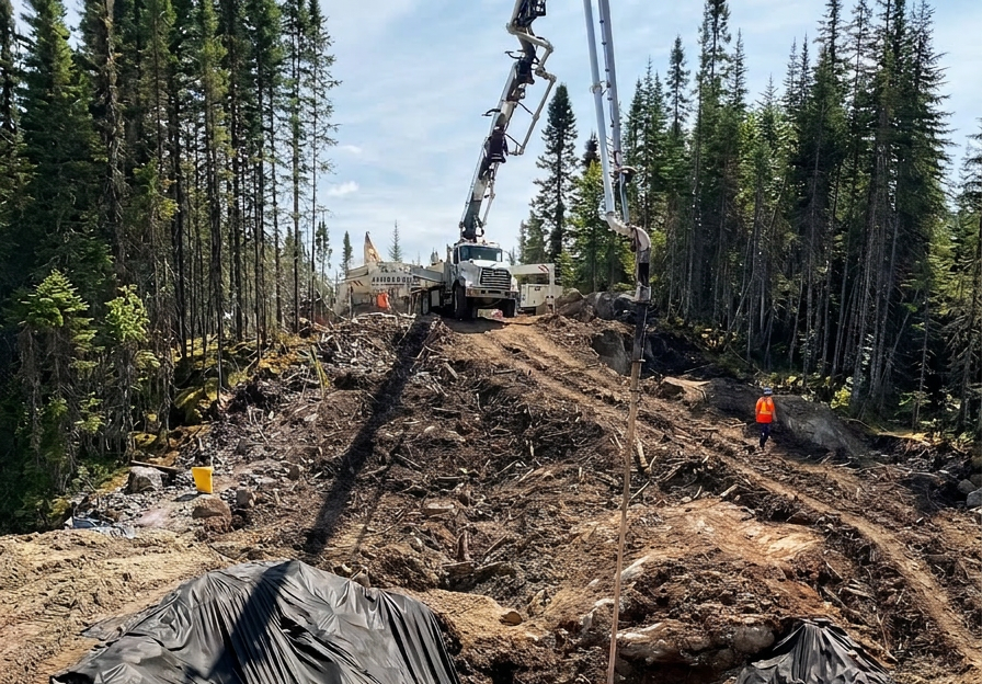 Construction d’un barrage et d’une digue en milieu isolé | Wendake Interprojet Construction | Entrepreneur général en génie civil et bâtiment au Québec
