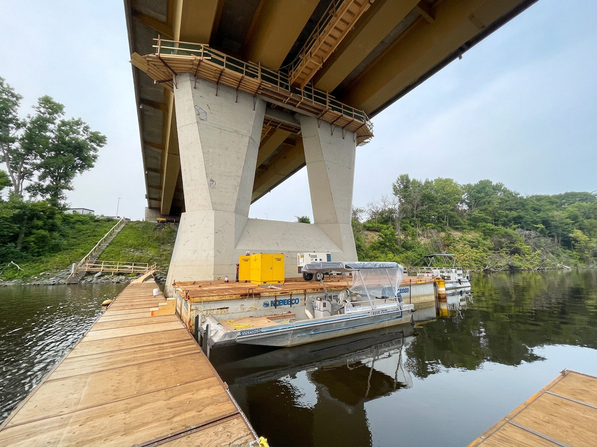 Pont Radisson | Réfection tablier Interprojet Construction | Entrepreneur général en génie civil et bâtiment au Québec