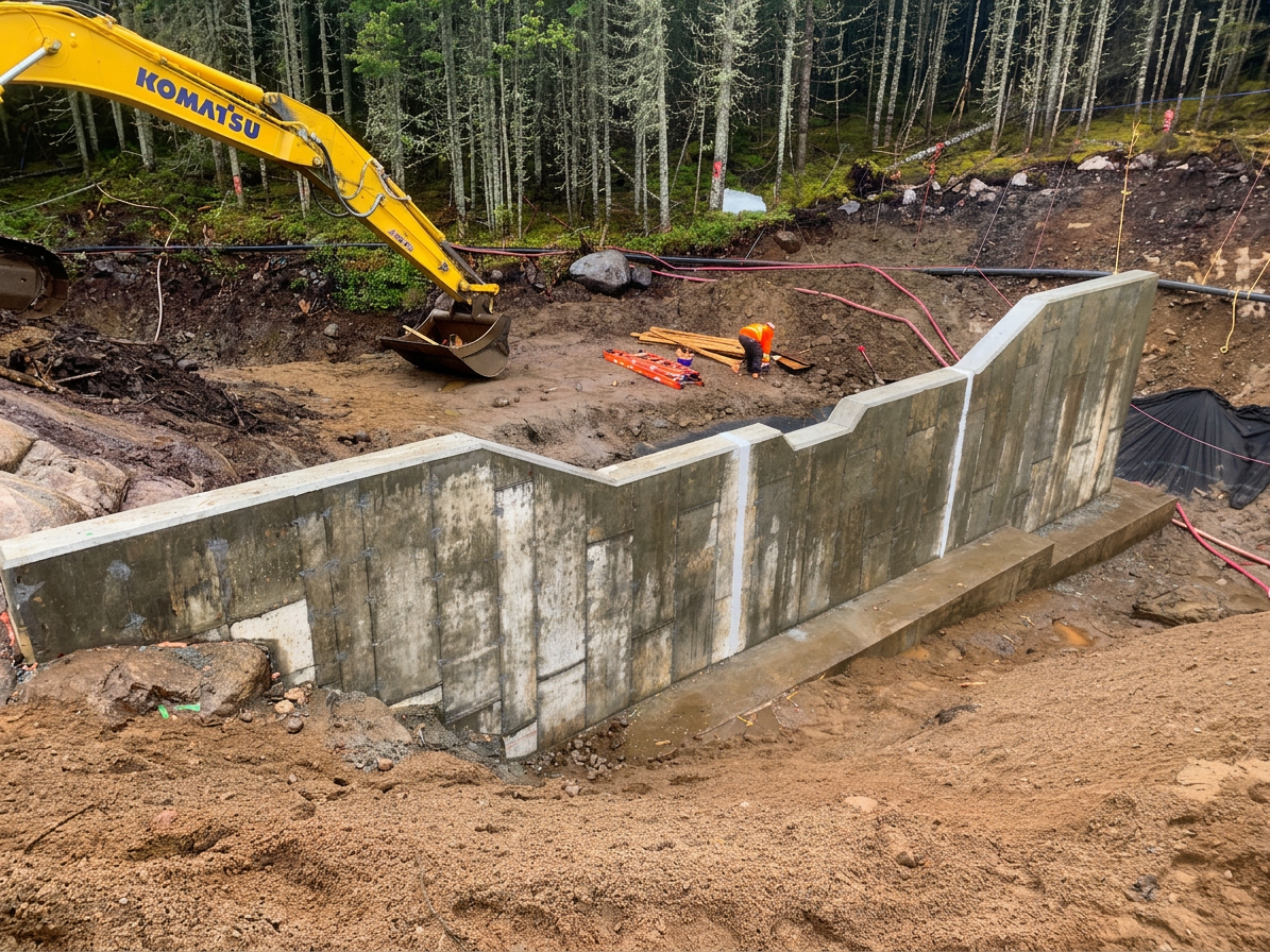Construction d’un barrage et d’une digue en milieu isolé | Wendake Interprojet Construction | Entrepreneur général en génie civil et bâtiment au Québec