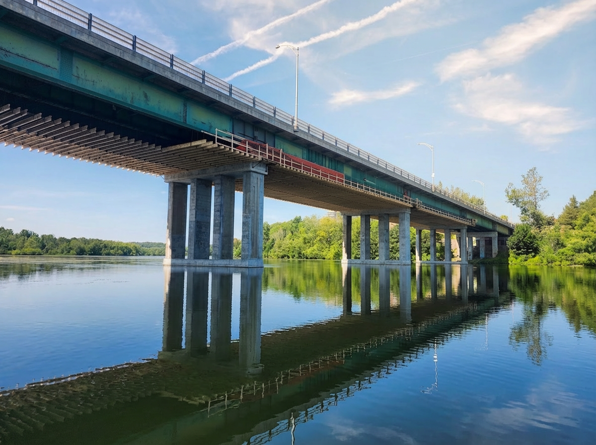 Réparation et peinture de la structure d’acier du pont Jacques-Cartier | Sherbrooke Interprojet Construction | Entrepreneur général en génie civil et bâtiment au Québec