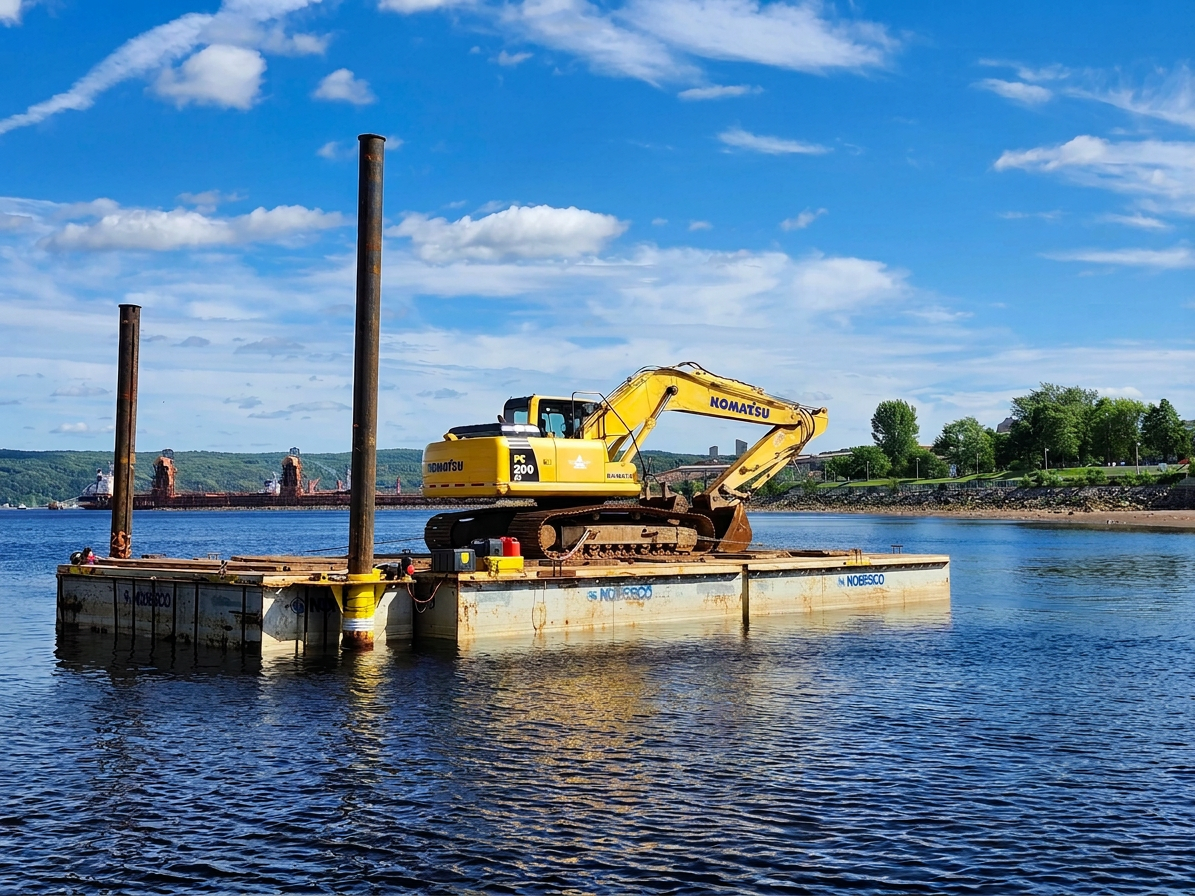 Réfection du quai Agésilas-Lepage à La Baie Interprojet Construction | Entrepreneur général en génie civil et bâtiment au Québec