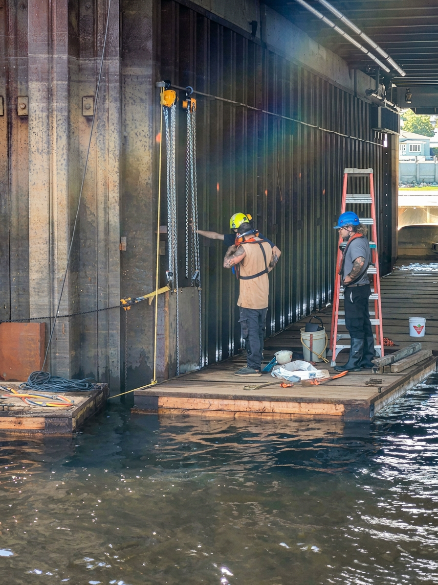 Réfection du quai Agésilas-Lepage à La Baie Interprojet Construction | Entrepreneur général en génie civil et bâtiment au Québec