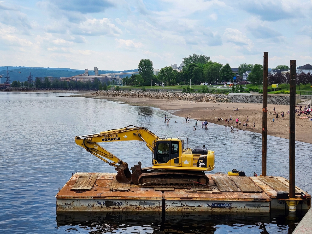Réfection du quai Agésilas-Lepage à La Baie Interprojet Construction | Entrepreneur général en génie civil et bâtiment au Québec